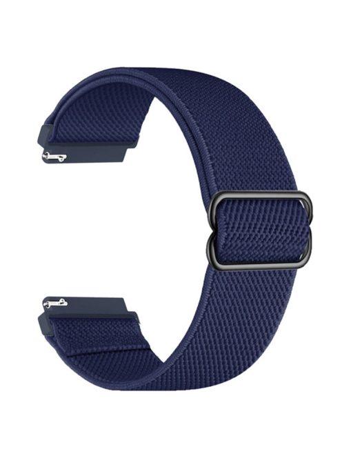 For Samsung Galaxy Watch3 45mm / Huawei Watch GT 4 46mm Nylon Watch Band 22mm Replacement Strap - Dark Navy Blue