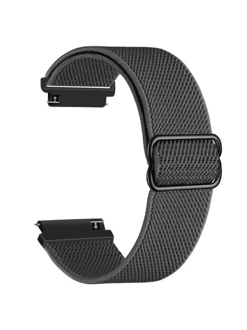 For Samsung Galaxy Watch3 45mm / Huawei Watch GT 4 46mm Nylon Watch Band 22mm Replacement Strap - Grey