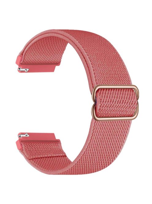 For Samsung Galaxy Watch3 45mm / Huawei Watch GT 4 46mm Nylon Watch Band 22mm Replacement Strap - Rose