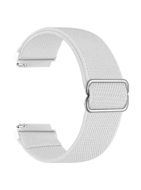 For Samsung Galaxy Watch3 45mm / Huawei Watch GT 4 46mm Nylon Watch Band 22mm Replacement Strap - White