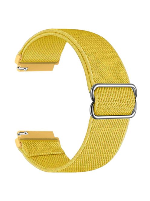 For Samsung Galaxy Watch3 45mm / Huawei Watch GT 4 46mm Nylon Watch Band 22mm Replacement Strap - Yellow