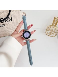   For Samsung Galaxy Watch3 45mm / Huawei Watch GT 4 46mm Strap 22mm PU Leather Watch Band - Baby Blue