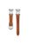 For Samsung Galaxy Watch3 45mm / Huawei Watch GT 4 46mm Watch Band 22mm Cowhide Leather Wrist Strap - Light Brown / Silver Buckle