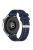 For Samsung Galaxy Watch3 45mm / Huawei Watch GT 4 46mm Watch Strap 22mm Silicone+Nylon Wrist Band - Midnight Blue