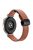 For Samsung Galaxy Watch3 45mm / Watch 46mm / Huawei Watch GT 4 46mm / Watch 4 22mm Magnetic Buckle Slim Microfiber Leather Watch Strap - Mocha Brown