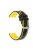 For Samsung Galaxy Watch3 45mm/Watch 46mm/Huawei Watch GT 46mm 22mm Silicone Watch Strap Soft Wristband with Buckle - Black Yellow