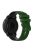 For Suunto 5 Peak / Samsung Galaxy Watch3 45mm / Huawei Watch 3 Dual-color Silicone Watch Band Quick Release 22mm Grid Texture Sport Replacement Strap - Army Green  /  Black