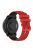 For Suunto 5 Peak / Samsung Galaxy Watch3 45mm / Huawei Watch 3 Dual-color Silicone Watch Band Quick Release 22mm Grid Texture Sport Replacement Strap - Red  /  Black