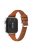 Genuine Cow Leather Band for Huawei Watch Fit 3 Rhombus Imprinted Watch Strap - Brown