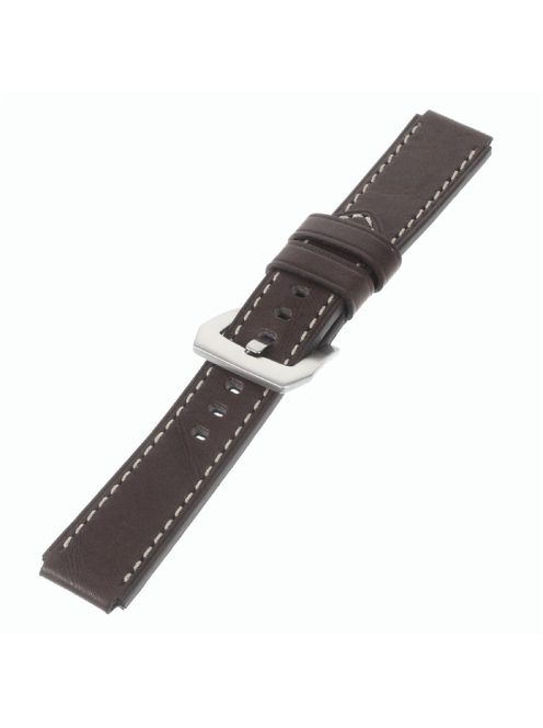 Genuine Leather Wristband Watchband for Huawei Watch - Coffee