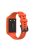 Integrated Soft Silicone Watchband Bracelet Wrist Strap Replacement for Huawei Band 6/Band 7/Honor Band 6 - Orange