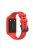 Integrated Soft Silicone Watchband Bracelet Wrist Strap Replacement for Huawei Band 6/Band 7/Honor Band 6 - Red