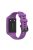 Integrated Soft Silicone Watchband Bracelet Wrist Strap Replacement for Huawei Band 6/Band 7Honor Band 6 - Dark Purple