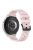 KALEBOL 20mm Silicone Band for Huawei Watch GT 3 42mm / GT 3 Pro 43mm Round Tail Watch Strap - Rose Pink