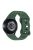 KALEBOL 20mm Silicone Strap for Huawei Watch GT 3 42mm / GT 3 Pro 43mm Leopard Texture Watch Band - Dark Green