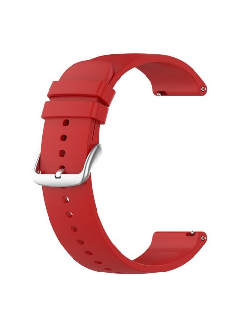 KALEBOL 20mm Silicone Strap for Huawei Watch GT 3 42mm / GT 3 Pro 43mm Round End Watch Band - Red