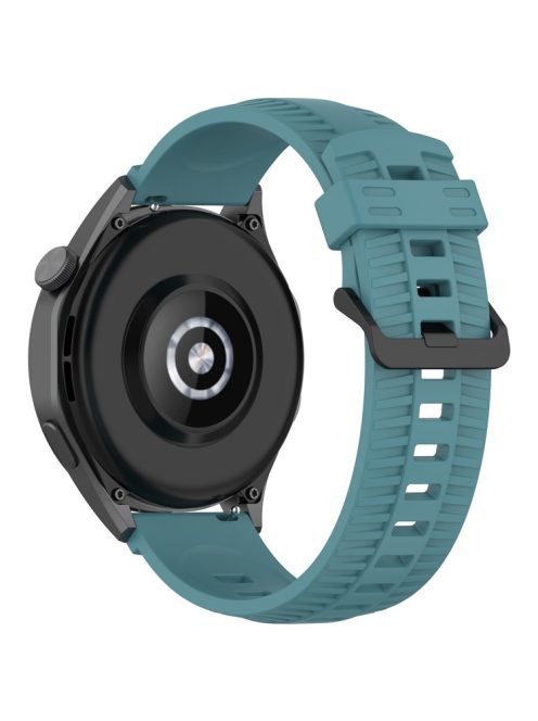 KALEBOL 22mm Silicone Strap for Huawei Watch 4 / 4 Pro / GT 4 46mm Tire Texture Watch Band - Cyan