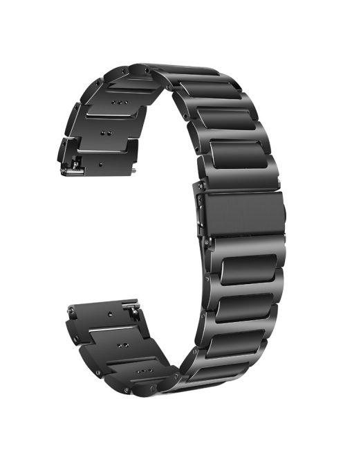 KALEBOL For Huawei Watch 4 / 4 Pro / GT 4 46mm Watch Strap 22mm Zinc Alloy Metal Band - Black