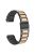 KALEBOL For Huawei Watch 4 / 4 Pro / GT 4 46mm Watch Strap 22mm Zinc Alloy Metal Band - Black+Rose Gold