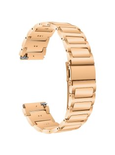   KALEBOL For Huawei Watch 4 / 4 Pro / GT 4 46mm Watch Strap 22mm Zinc Alloy Metal Band - Rose Gold