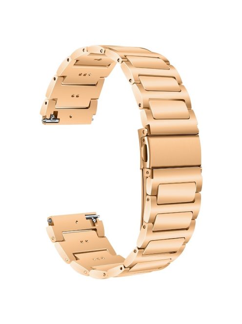 KALEBOL For Huawei Watch 4 / 4 Pro / GT 4 46mm Watch Strap 22mm Zinc Alloy Metal Band - Rose Gold