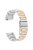 KALEBOL For Huawei Watch 4 / 4 Pro / GT 4 46mm Watch Strap 22mm Zinc Alloy Metal Band - Silver+Rose Gold