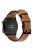 KALEBOL For Huawei Watch 4 Pro / Watch 4 / Watch GT 4 46mm Crackle Genuine Cow Leather Wrist Strap 22mm - Brown