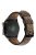 KALEBOL For Huawei Watch 4 Pro / Watch 4 / Watch GT 4 46mm Crackle Genuine Cow Leather Wrist Strap 22mm - Dark Coffee