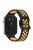 KALEBOL For Huawei Watch Fit 3 Silicone Watch Strap Dual Color Adjustable Band - Black+Yellow