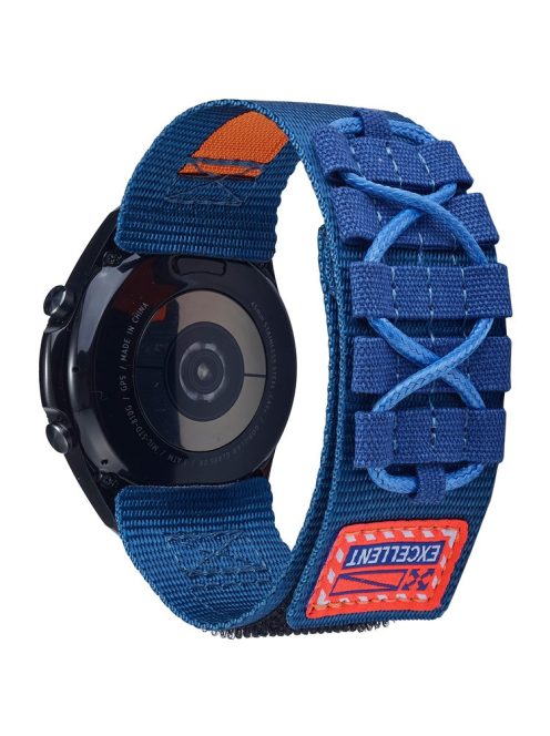 KALEBOL For Huawei Watch GT 3 Pro 43mm / GT 3 42mm Watch Band 20mm Loop Fastener Nylon Wrist Strap - Blue