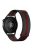 KALEBOL For Huawei Watch GT 3 Pro 43mm Stainless Steel Milanese Strap 20mm Magnetic Watch Band - Black+Red