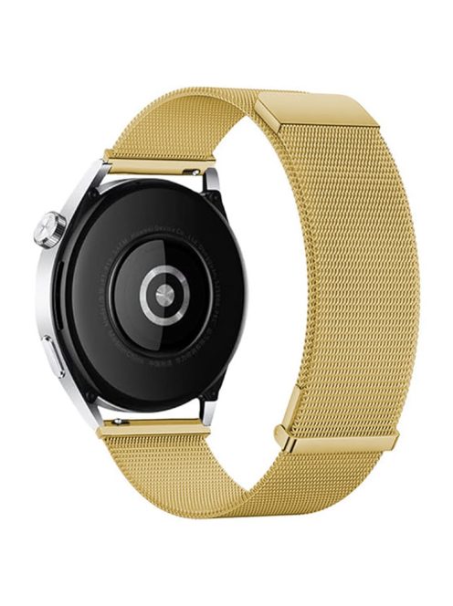 KALEBOL For Huawei Watch GT 4 41mm Milanese Mesh Watch Strap 18mm Magnetic Wrist Band - Gold