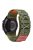 KALEBOL For Huawei Watch GT 4 46mm / 4 Pro / 4 Watch Band 22mm Loop Fastener Nylon Wrist Strap - Army Green