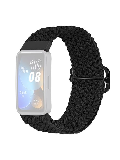 KALEBOL KLB-BZNL-001 For Huawei Band 8 / Band 8 NFC / Band 9 / Band 9 NFC Strap Adjustable Braided Nylon Watch Band - Black