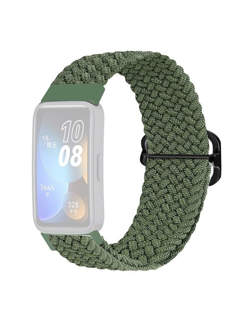 KALEBOL KLB-BZNL-001 For Huawei Band 8 / Band 8 NFC / Band 9 / Band 9 NFC Strap Adjustable Braided Nylon Watch Band - Green