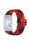 KALEBOL KLB-BZNL-001 For Huawei Band 8 / Band 8 NFC / Band 9 / Band 9 NFC Strap Adjustable Braided Nylon Watch Band - Red+Black