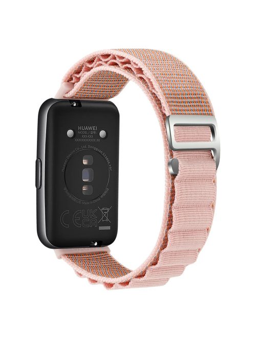 KALEBOL KLB-GSNL-001 for Huawei Band 7 Wrist Band Adjustable Nylon Breathable Straps - Pink