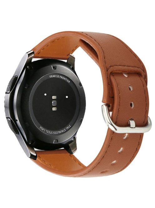 KALEBOL KLB-KCPU-001 For Samsung Galaxy Watch 46mm / Huawei Watch 4 Pro 22mm Smart Watch Band PU Leather Wrist Strap - Brown