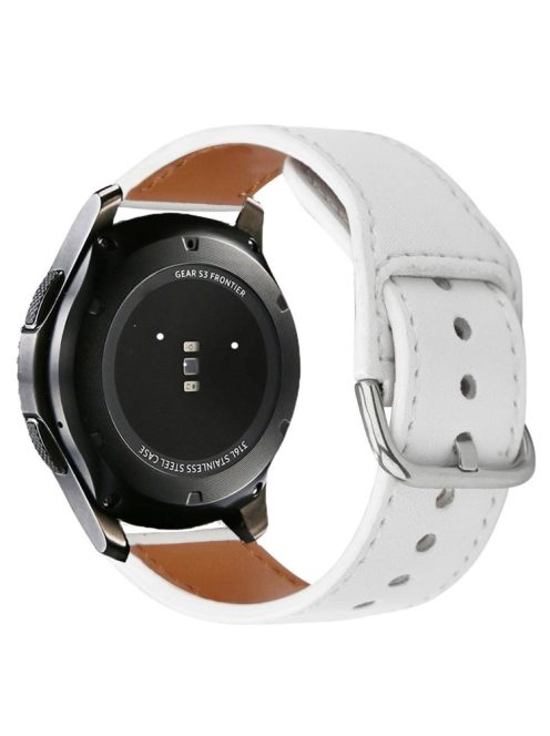 KALEBOL KLB-KCPU-001 For Samsung Galaxy Watch 46mm / Huawei Watch 4 Pro 22mm Smart Watch Band PU Leather Wrist Strap - White