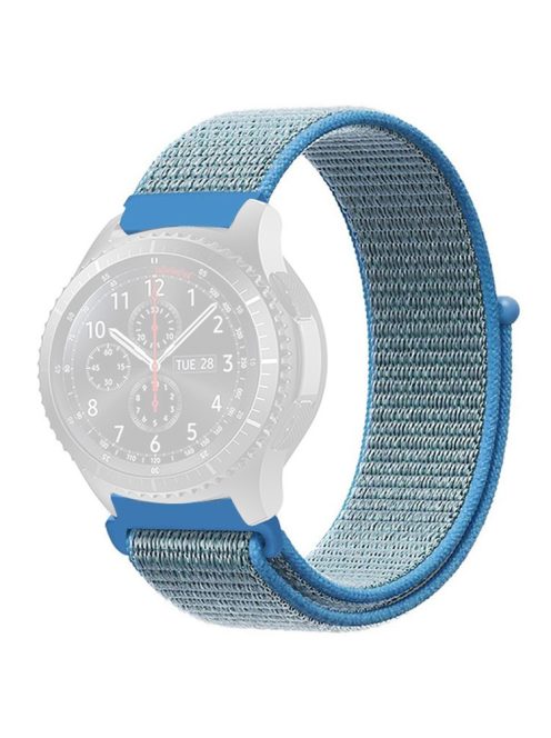 KALEBOL KLB-NLHH-001 For Samsung Galaxy Watch3 45mm / Huawei Watch GT4 46mm Watchband 22mm Nylon Wrist Strap - Lake Blue