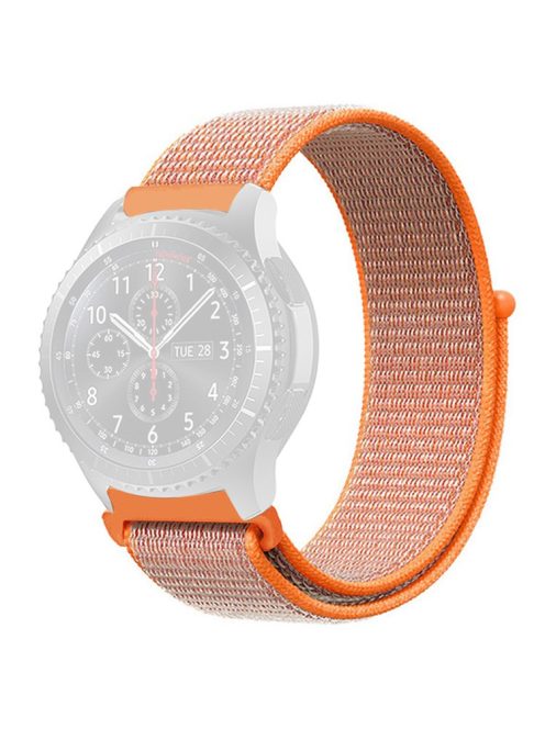 KALEBOL KLB-NLHH-001 For Samsung Galaxy Watch3 45mm / Huawei Watch GT4 46mm Watchband 22mm Nylon Wrist Strap - Orange