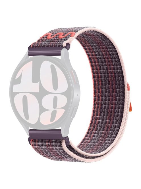 KALEBOL KLB-NLHH-002 For Samsung Galaxy Watch3 45mm / Huawei Watch GT4 46mm Nylon Band 22mm Watch Strap - Berry Purple