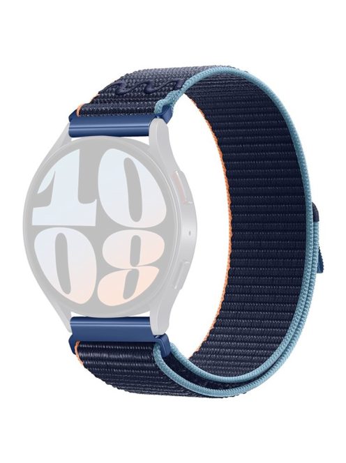 KALEBOL KLB-NLHH-002 For Samsung Galaxy Watch3 45mm / Huawei Watch GT4 46mm Nylon Band 22mm Watch Strap - Dark Navy Blue