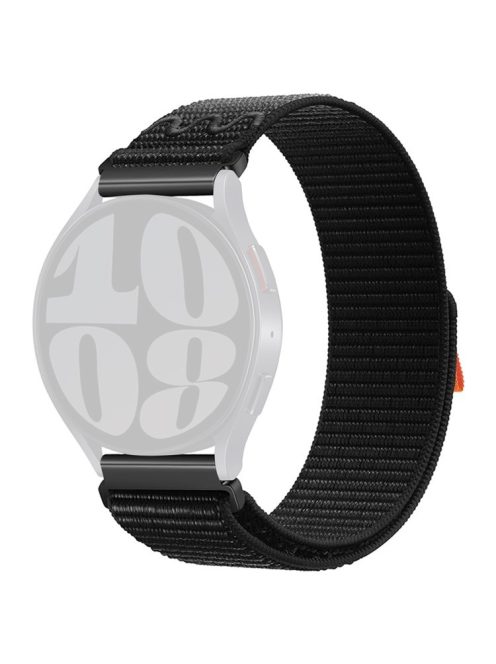 KALEBOL KLB-NLHH-002 For Samsung Galaxy Watch3 45mm / Huawei Watch GT4 46mm Nylon Band 22mm Watch Strap - Deep Black