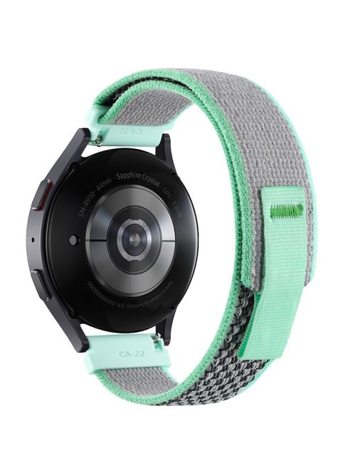 KALEBOL KLB-YJNLHH-001 for Samsung Galaxy Watch3 45mm / Huawei Watch GT4 46mm Wristband Sport Strap 22mm - Green+Grey