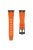 KALEBOL KLB-YTGJ-001 for Samsung Galaxy Watch3 45mm / Huawei Watch Ultimate / Watch GT 3 SE Liquid Silicone Watch Band - Black+Orange