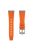 KALEBOL KLB-YTGJ-001 for Samsung Galaxy Watch3 45mm / Huawei Watch Ultimate / Watch GT 3 SE Liquid Silicone Watch Band - Silver+Orange