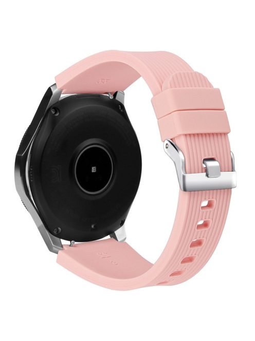 L Size 22mm Silicone Strap for Samsung Galaxy Watch Active / Galaxy Watch 46mm / Huawei Watch GT 2 Smartwatch Band - Pink