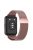 Metal Smart Watch Strap for Huawei Watch Fit 2 Adjustable Milanese Watchband Replacement Part - Rose Pink