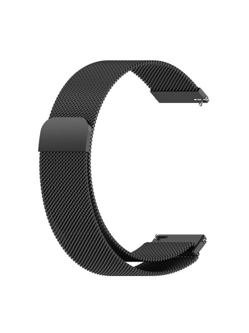 Milanese Stainless Steel Mesh Strap Replacement Smart Watch Band 22mm for Huawei Watch 3/Watch 3 Pro - Black